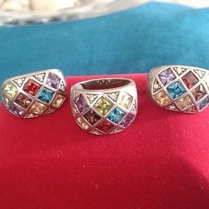 Ring and matching earrings